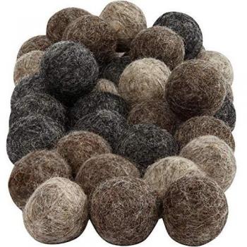 Natural 20mm Felt Balls