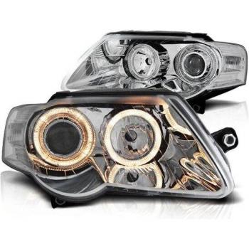 Viking Choice Angel Eyes Scheinwerfer für VW Passat B6 – Chrom Edition