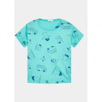 United Colors Herren T-Shirt 30HPA1031 Blau Regular Fit