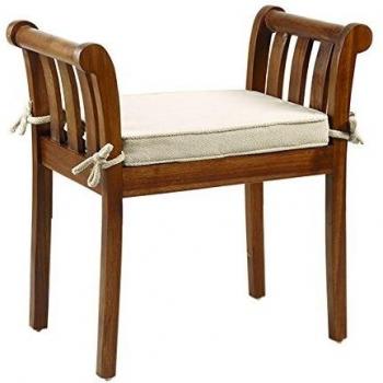 Banqueta de madera Teca Marrón