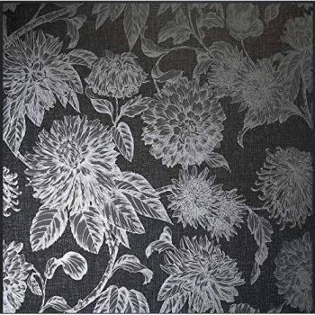 Arthouse Luxe Botanica Dual-Tone Wallpaper – Gunmetal & Silver, 906600