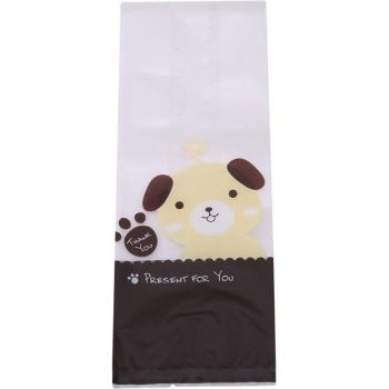 Sac en plastique pour pâtisseries, 50 pièces, motif chien et chat