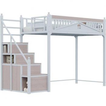 Casetta per Bambini 140x200 cm – Letto a Metallo Nero
