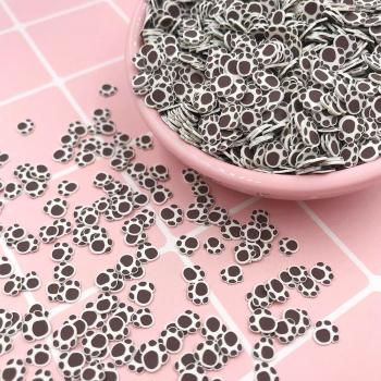 5mm Bear Paw Polymer Clay Sprinkles 50g
