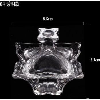 Taza de Cristal con Tapa para Manicura