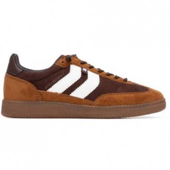 XTI Women’s Casual Suede Sneaker, Brown, Size US 8