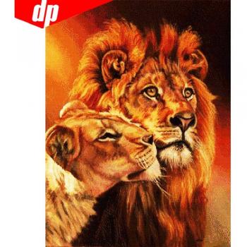 Décor Animal Ronde 5D – Peinture Diamant + Perceuse