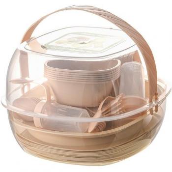 Kit de Cocina Exterior 48 Uds – Plástico Resistente