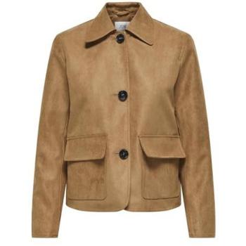 Blouson court en faux daim brun, taille XL – JDY