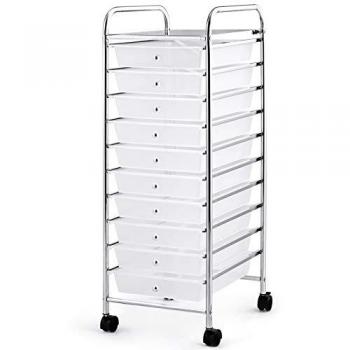 Badkamer trolley met metalen frame en 10 lades