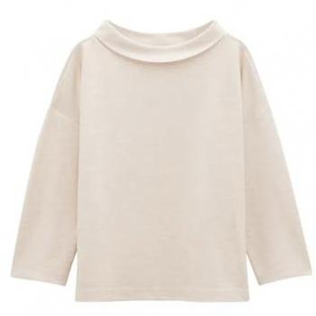 Someday Damen Pullover ULUNA Loose Viskose Twill Beige Größe 36
