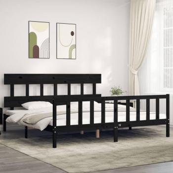Super King Size Bed Frame with Headboard