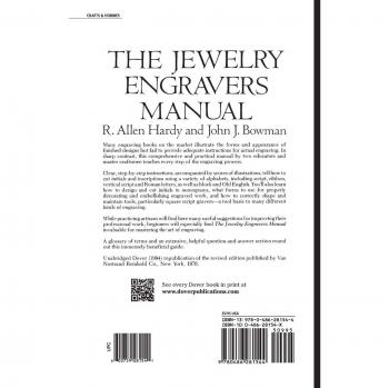 The Jewelry Engravers Manual, Dover Craft Books