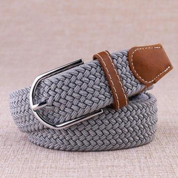 Ceinture unisexe en toile avec boucle tricotée