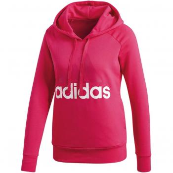 Sudadera Adidas ESS Lin Oh HD, Mujer, Rosa/Magenta / Blanco