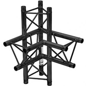 Alutruss DecoLock DQ3‑SPAC44 Angolo Sinistro BW con Montaggio Lampade
