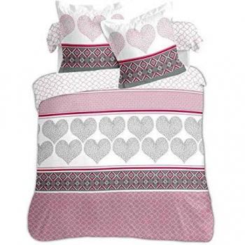 Vision Parure – Couette Pinky Love 200×200 cm 100 % Coton