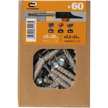Materiale Pieno Standers Tassello 30mm 5mm 60x