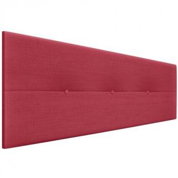 DHOME Cabecero Tapizado Rojo 160x50cm con Botones