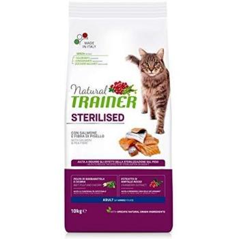 Nourriture pour chat Natural Trainer 10 kg Saumon Stérilisé