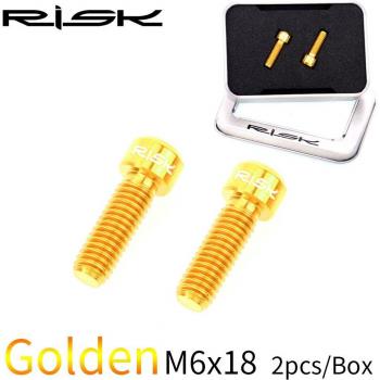 2pcs M6 Titanium Alloy Crank Bolts for Bicycle Disc Brake