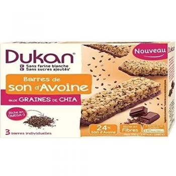 Dukan Oat Bars with Chocolate and Chia Seeds