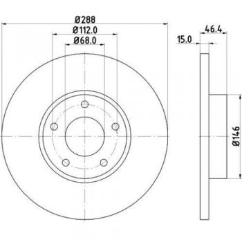 HELLA Bremsscheibe PRO 8DD 355 102-781