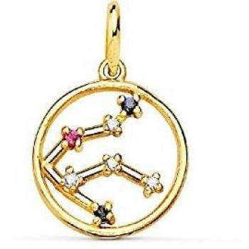Inmaculada Romero IR Colgante Zodiaco Oro 18k Mujer 12mm. Acuario