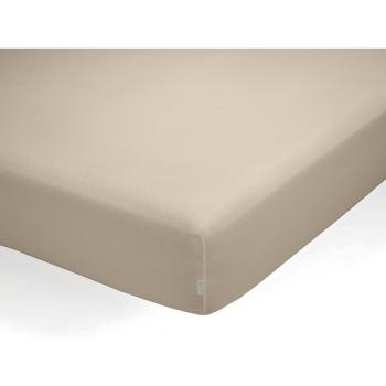 Alexandra House Living Taupe Fitted Sheet 200x200 x 1.0 cm