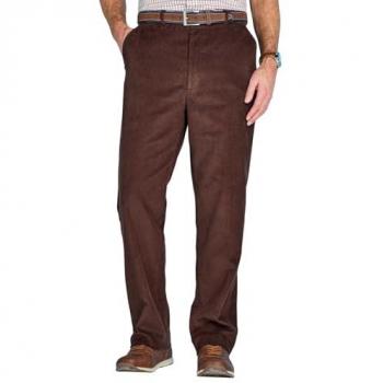 Hidden Extra Waistband Corduroy Trousers for Men
