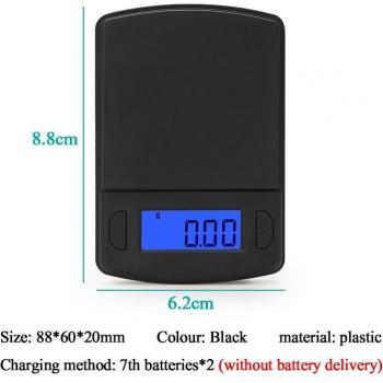 Balance LCD 500g pour bijoux en or