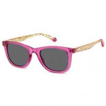 Polaroid Kid PLD 8060/S Children’s Polarized Sunglasses – Fuchsia/Gray