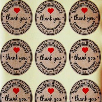 Tarjeta Gratitud Papel Kraft 180 unidades