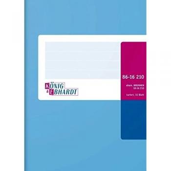 König & Ebhardt Livre de compte, format A6, quadrillé, 32