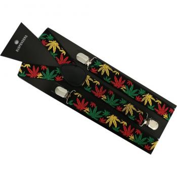 Winfox Beer Cup Print Suspenders