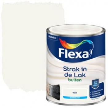 Flexa Strak in de Lak voor buiten wit zijdeglans 750 ml