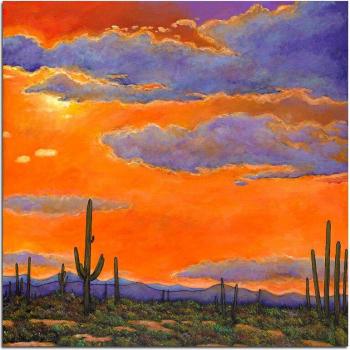 Cercle Doré Saguaro 5D – Découpage en Diamants