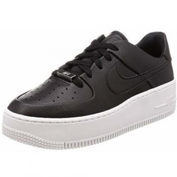Nike Air Force 1 Sage Low Zwart en Wit Dames Sneakers 40