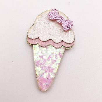 Apliques Brillantes de Helado 4x2,4 cm