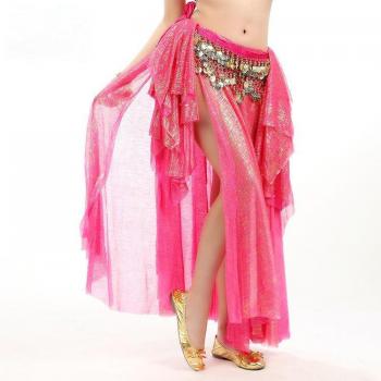 Novedad Belly Dance: Falda Colorida y Versátil