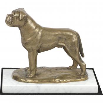 Bullmastiff in marmo bianco