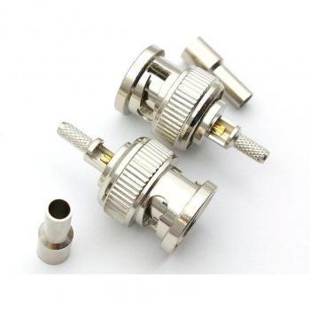 Conector Crimp BNC Macho para Cables RG174 RG316 RG179