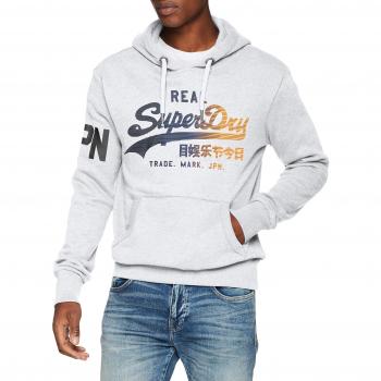 Superdry Herren Kapuzenpullover Vintage 1st, Grau (Ice Marl 54g), S