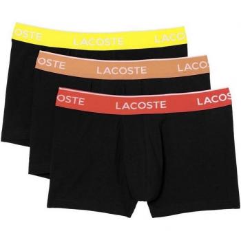 Lacoste Boxers 5H301 Spark S – Pack di 3 Unità Neri con Dettaglio a Melone