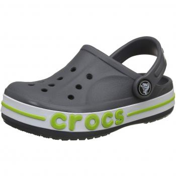 Crocs Jungen & Mädchen Bayaband Clogs – Anthrazit – 33 EU