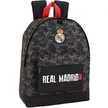 Sac‑Back Real Madrid CF Grand 43 cm Noir, Couverture Ordinateur