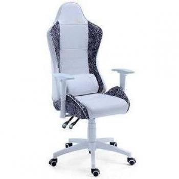 Sillón Gaming Jordan Giratorio y Reclinable Blanco/Leopardo 123-133x70x70 cm