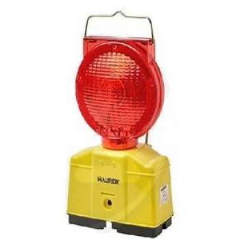 Lampada Stradale Rossa con Pannello Solare Maurer