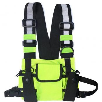 Hip Hop Reflective Chest Rig Bag