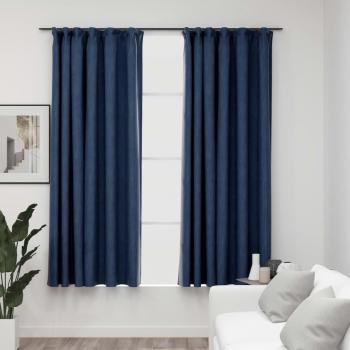 Tende Oscuranti 2 pz Blu 140x175 cm